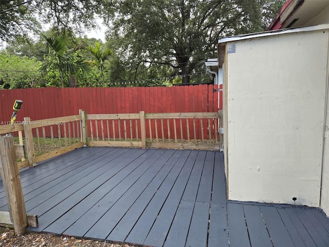 6308 Cleveland St, Hollywood, FL 33024 - wooden deck with fence