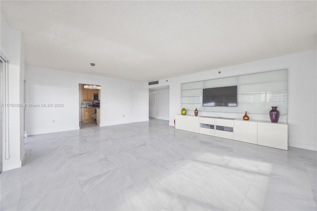 4001 Hillcrest Dr Unit 601, Hollywood, FL 33021 - unfurnished living room featuring light marble finish floors