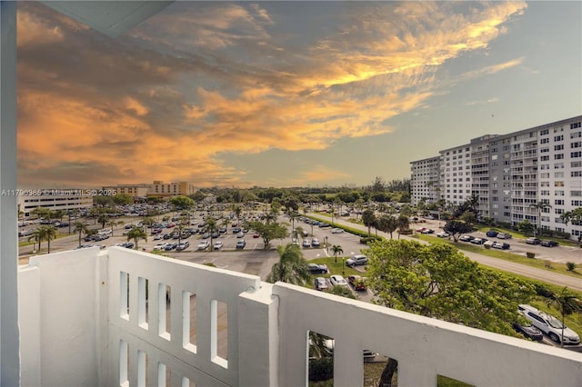 4001 Hillcrest Dr Unit 601, Hollywood, FL 33021 - view of balcony at dusk