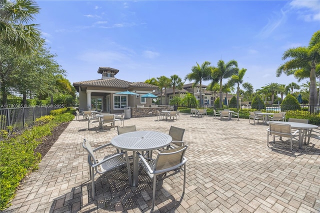 4001 Hillcrest Dr Unit 601, Hollywood, FL 33021 - view of patio / terrace featuring outdoor dining space