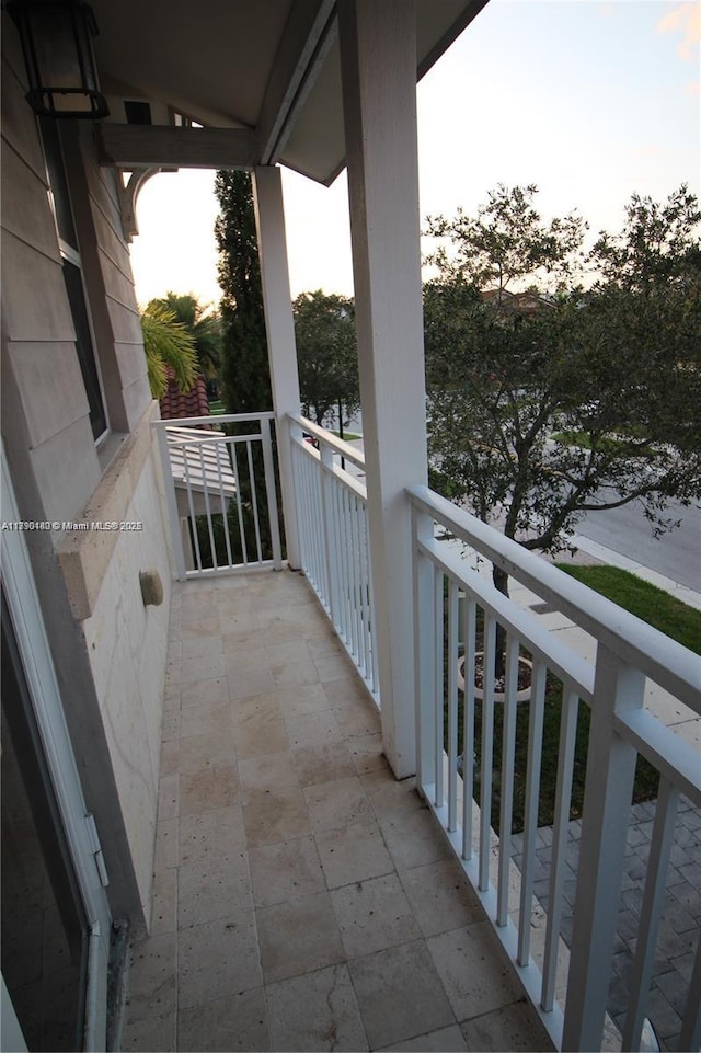 view of balcony
