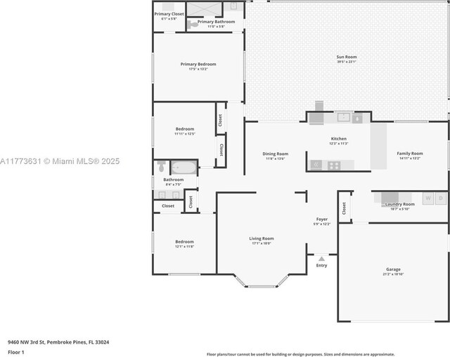 9460 NW 3rd St, Pembroke Pines, FL 33024 - property floor plan