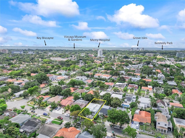 1634 SW 17th St, Miami, FL 33145 - view of urban area featuring property boundaries highlighted