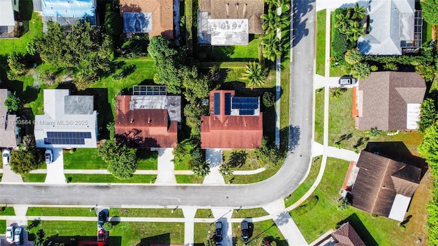 aerial view of residential area