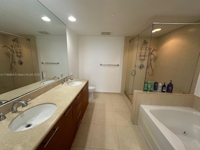 50 Biscayne Blvd Unit 3308, Miami, FL 33132 - bathroom featuring visible vents, a stall shower, and a sink