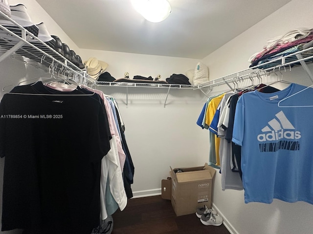 50 Biscayne Blvd Unit 3308, Miami, FL 33132 - walk in closet featuring wood finished floors