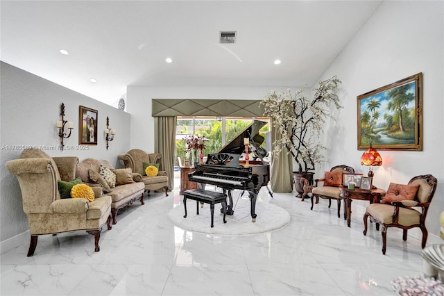 1543 NW 182nd Way, Pembroke Pines, FL 33029 - living area featuring recessed lighting and light marble finish floors
