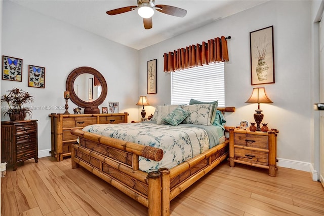1543 NW 182nd Way, Pembroke Pines, FL 33029 - bedroom featuring light wood-style flooring and a ceiling fan