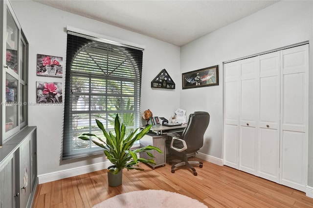 1543 NW 182nd Way, Pembroke Pines, FL 33029 - home office featuring baseboards and light wood-style floors