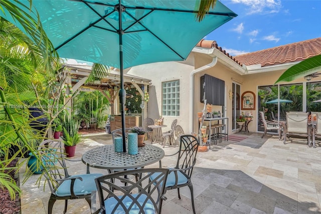 1543 NW 182nd Way, Pembroke Pines, FL 33029 - view of patio with outdoor dining area