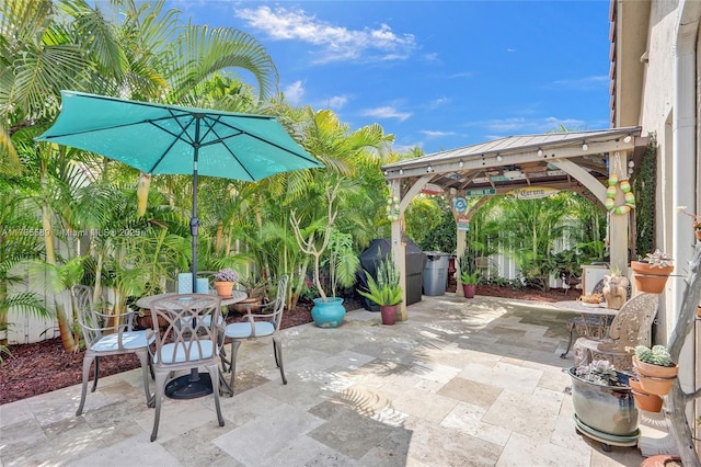 1543 NW 182nd Way, Pembroke Pines, FL 33029 - view of patio featuring a gazebo and area for grilling