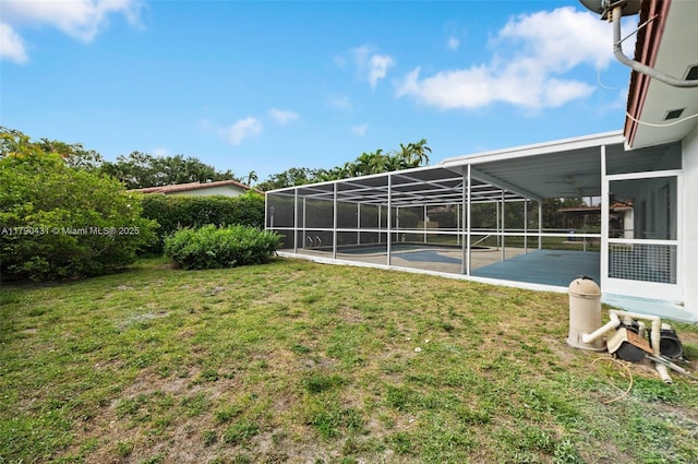 14515 Mahogany Ct, Miami Lakes, FL 33014 - view of yard with a lanai and a patio