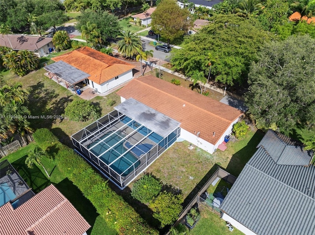 14515 Mahogany Ct, Miami Lakes, FL 33014 - bird's eye view with a residential view