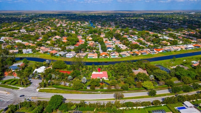 1800 NW 105th Ln, Coral Springs, FL 33071 - birds eye view of property with a residential view and a water view
