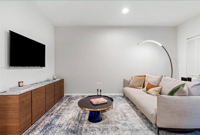 398 NE 5th St Unit 1515, Miami, FL 33132 - living room with baseboards