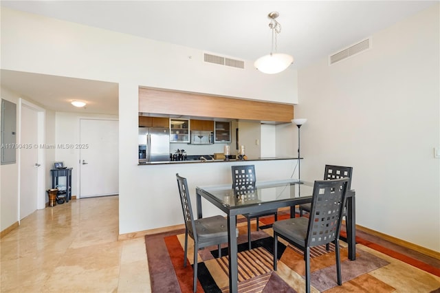 1800 N Bayshore Dr Unit 509, Miami, FL 33132 - dining area with baseboards