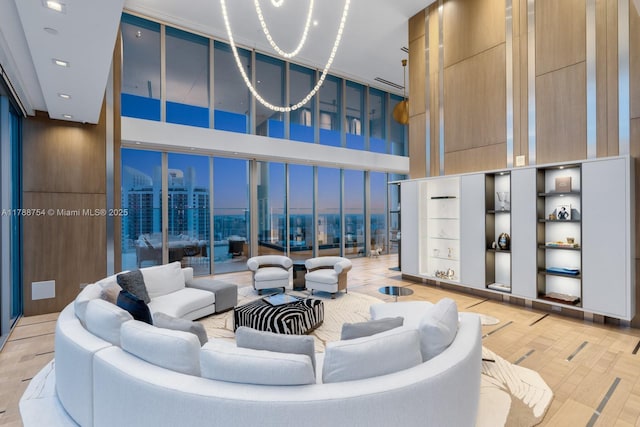 common area featuring a city view