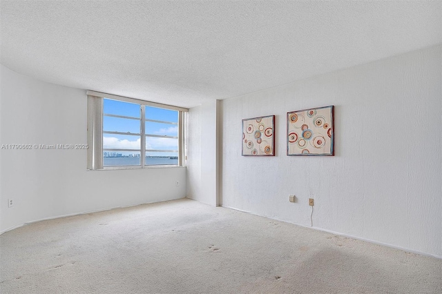 11930 N Bayshore Dr Unit 1007, North Miami, FL 33181 - spare room featuring a textured ceiling and carpet