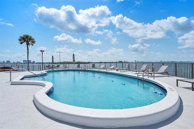 11930 N Bayshore Dr Unit 1007, North Miami, FL 33181 - pool featuring a patio area and fence