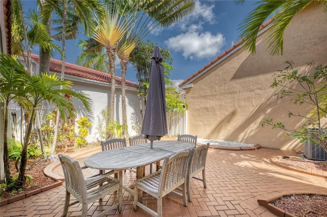 view of patio / terrace featuring outdoor dining space