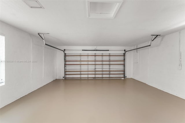 garage featuring visible vents