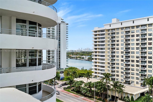 5601 Collins Ave Unit 1014, Miami Beach, FL 33140 - view of building exterior with a city view and a water view