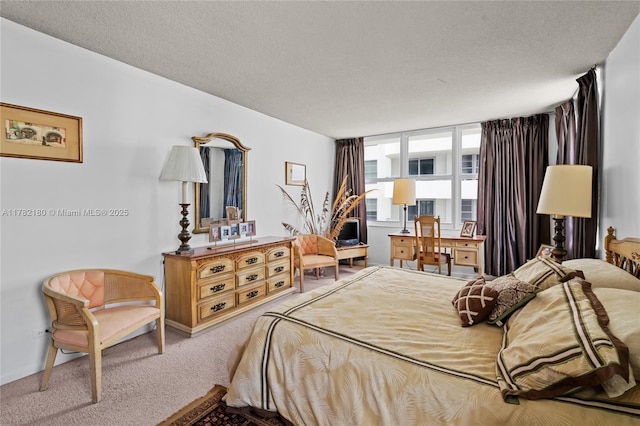 5601 Collins Ave Unit 1014, Miami Beach, FL 33140 - carpeted bedroom featuring a textured ceiling
