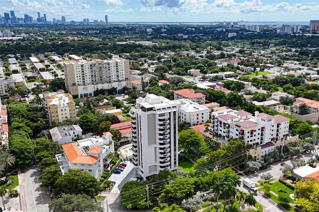 aerial view with a view of city