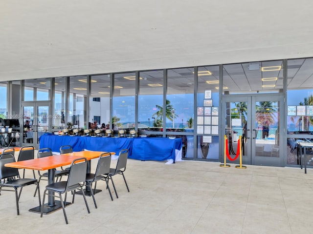2101 S Ocean Dr Unit 401, Hollywood, FL 33019 - exterior space featuring floor to ceiling windows, french doors, and a healthy amount of sunlight