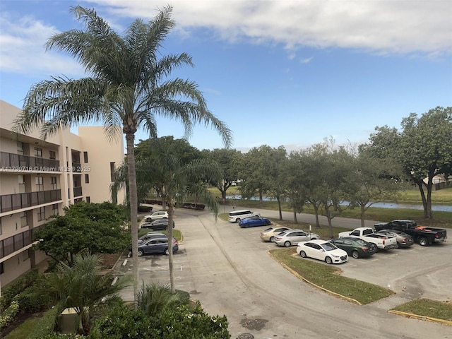 view of uncovered parking lot