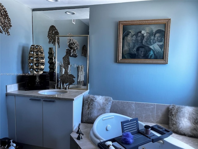 15051 Royal Oaks Ln Unit 2301, North Miami, FL 33181 - full bathroom with a tub and vanity