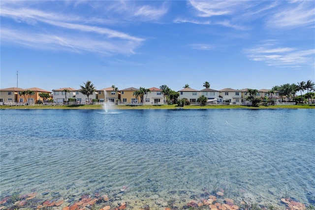water view featuring a residential view