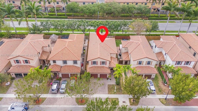 birds eye view of property featuring a residential view