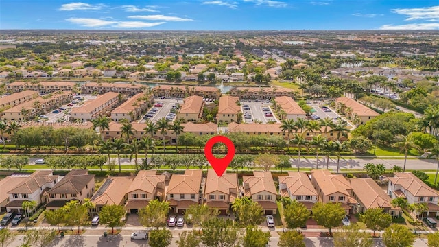 bird's eye view featuring a residential view