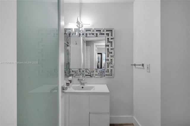 181 SW 76th Ter, Margate, FL 33068 - bathroom featuring vanity and baseboards