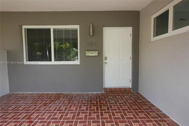 11105 NE 9th Ave, Biscayne Park, FL 33161 - entrance to property with stucco siding