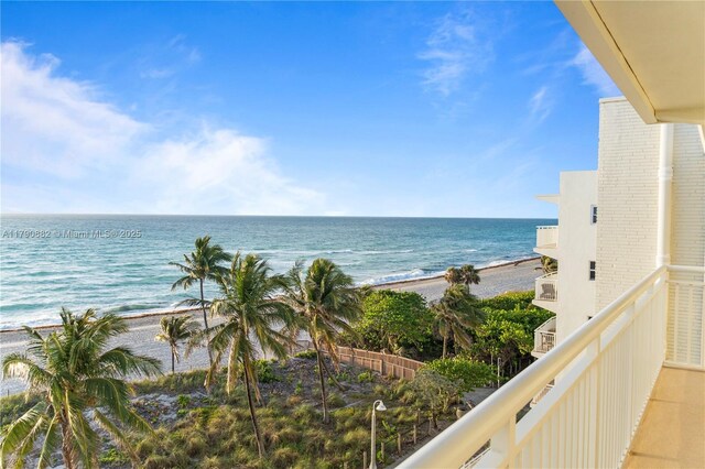 901 S Surf Rd Unit 603, Hollywood, FL 33019 - water view with a view of the beach