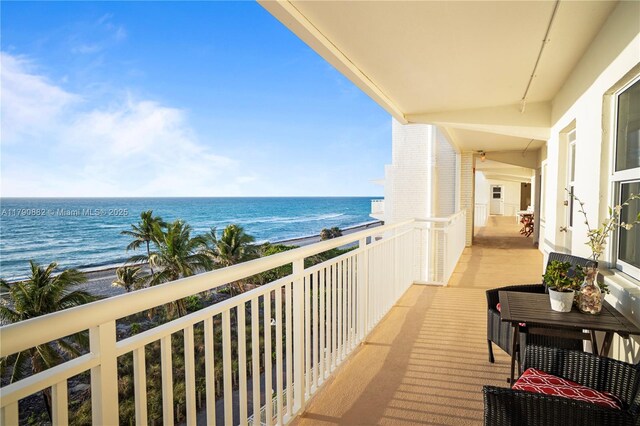 901 S Surf Rd Unit 603, Hollywood, FL 33019 - balcony with a water view
