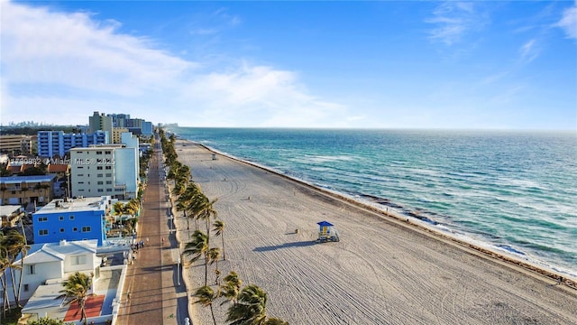 901 S Surf Rd Unit 603, Hollywood, FL 33019 - aerial view featuring a beach view and a water view