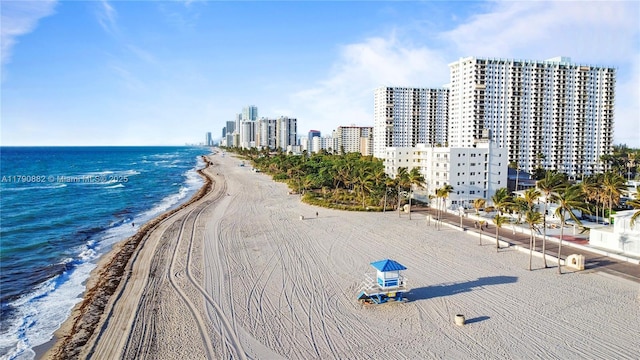 901 S Surf Rd Unit 603, Hollywood, FL 33019 - birds eye view of property featuring a view of city, a beach view, and a water view