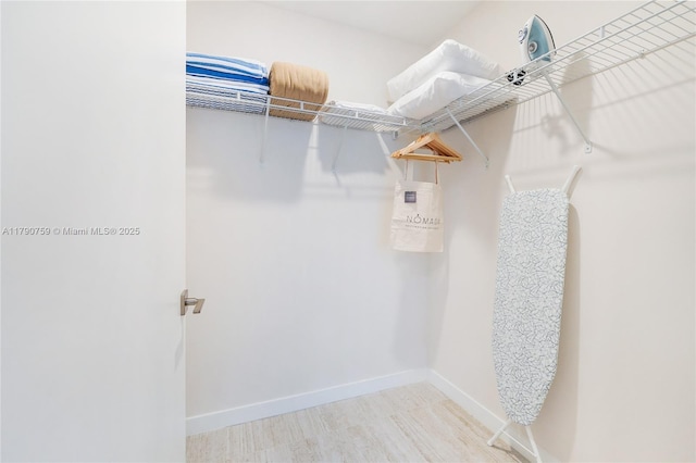3900 Biscayne Blvd Unit N-821, Miami, FL 33137 - walk in closet featuring wood finished floors