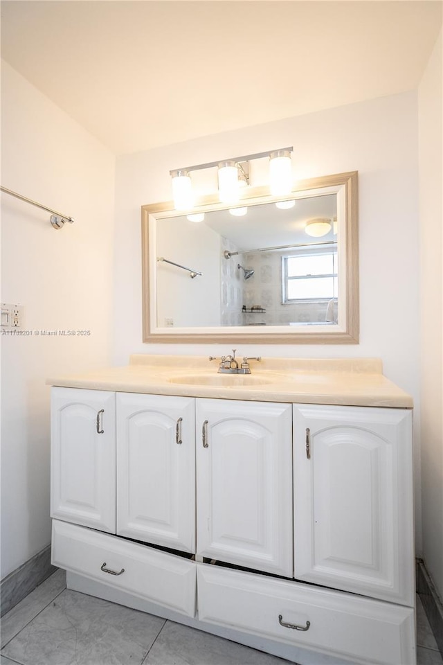 7850 Byron Ave Unit 207, Miami Beach, FL 33141 - bathroom with vanity and a shower