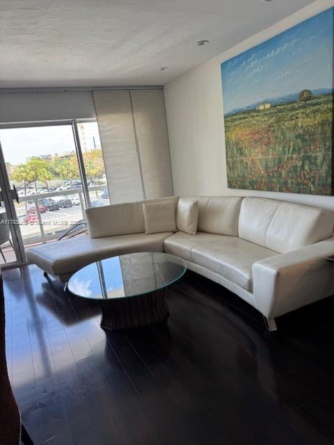 2451 Brickell Ave Unit 4P, Miami, FL 33129 - living area with wood finished floors