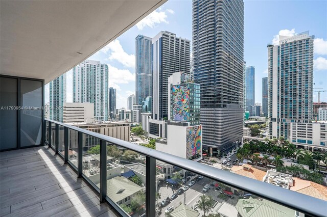 45 SW 9th St Unit 1205, Miami, FL 33130 - balcony featuring a skyline view