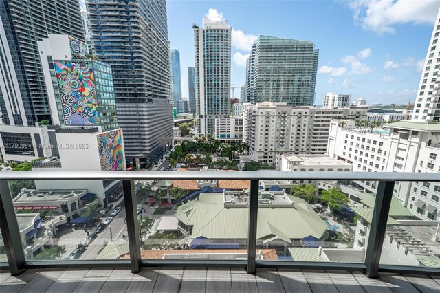 45 SW 9th St Unit 1205, Miami, FL 33130 - balcony featuring a view of skyline