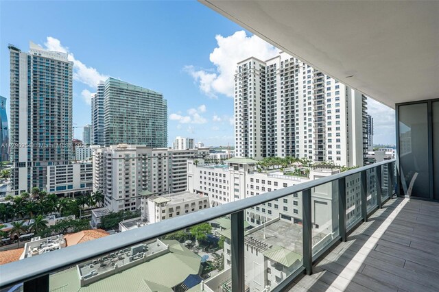 45 SW 9th St Unit 1205, Miami, FL 33130 - balcony featuring a city view