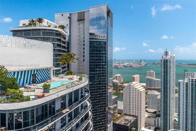 45 SW 9th St Unit 1205, Miami, FL 33130 - view of city with a large body of water
