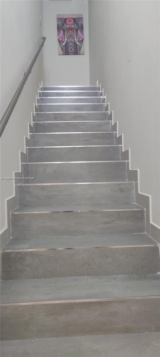 view of stairway