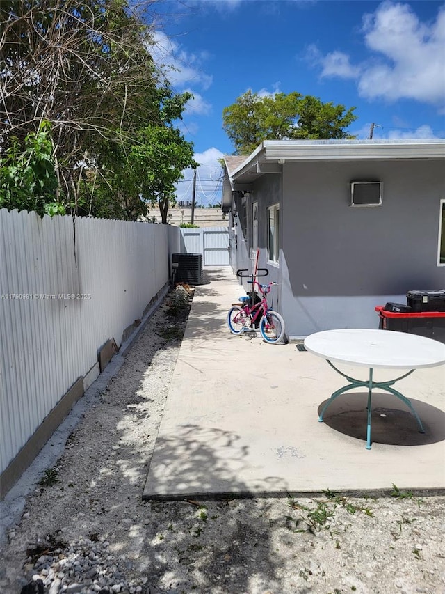 view of patio / terrace with a fenced backyard