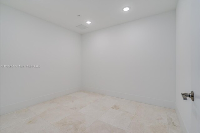 788 NE 23rd St Unit 3102, Miami, FL 33137 - unfurnished room with recessed lighting and baseboards